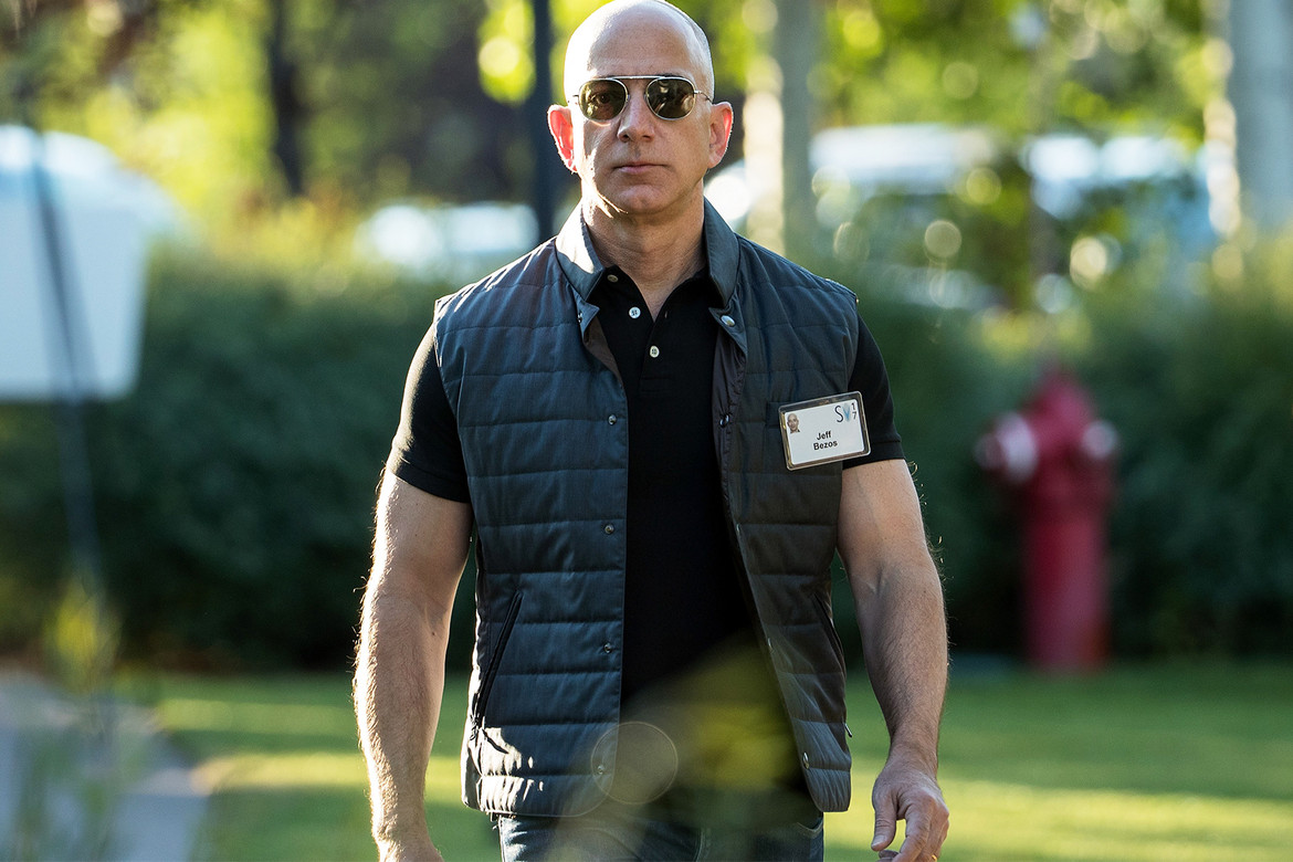 Cool Jeff Bezos with sunglasses.